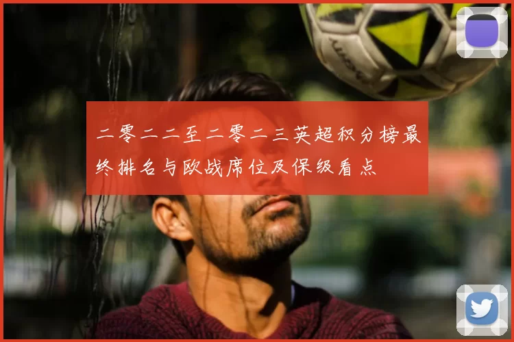 二零二二至二零二三英超积分榜最终排名与欧战席位及保级看点